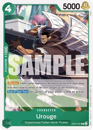 (OP07-021) Urouge (Reprint) - Starter Deck 24: GREEN Jewelry Bonney Normal