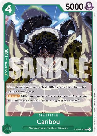 (OP07-023) Caribou (Reprint) - Starter Deck 24: GREEN Jewelry Bonney - Normal