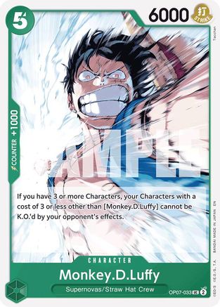 (OP07-033) Monkey.D.Luffy (Reprint) - Starter Deck 24: GREEN Jewelry Bonney - Normal