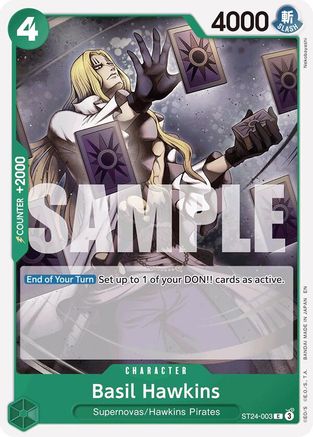 (ST24-003) Basil Hawkins - Starter Deck 24: GREEN Jewelry Bonney Normal