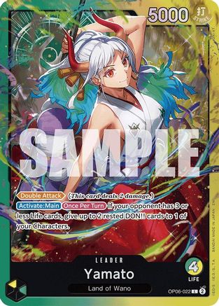 (OP06-022) Yamato (OP06-022) - Starter Deck 28: GREEN/YELLOW Yamato Foil
