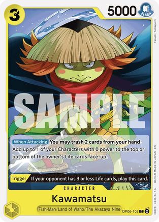 (OP06-103) Kawamatsu (Reprint) - Starter Deck 28: GREEN/YELLOW Yamato - Normal
