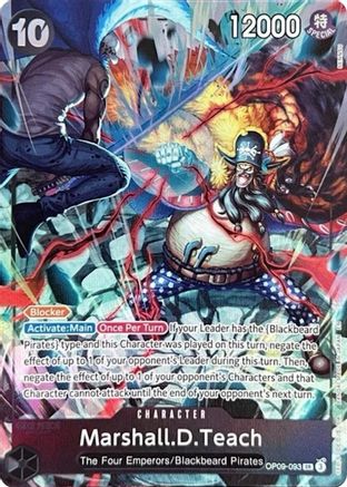 (OP09-093) Marshall.D.Teach (093) (English Version 2nd Anniversary Set) - One Piece Promotion Cards Foil