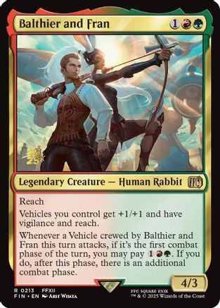 Balthier and Fran (PRE-213) - Prerelease Cards Foil