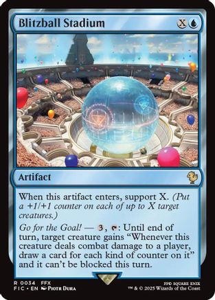 Blitzball Stadium (Surge Foil) (FIC-034) - Commander: FINAL FANTASY Foil