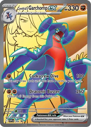 Cynthia's Garchomp ex (204) - SV Scarlet & Violet Promo Cards Holofoil - Promo
