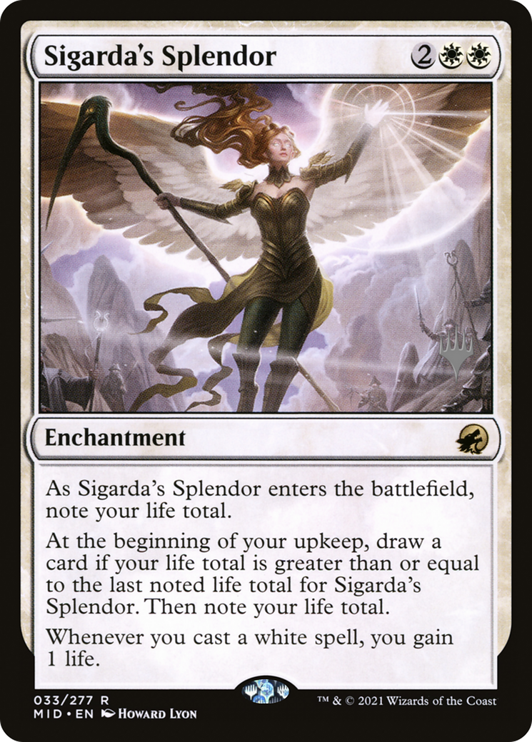 Sigarda's Splendor (PPMID-33P) - Innistrad: Midnight Hunt Promos (Promo Pack)