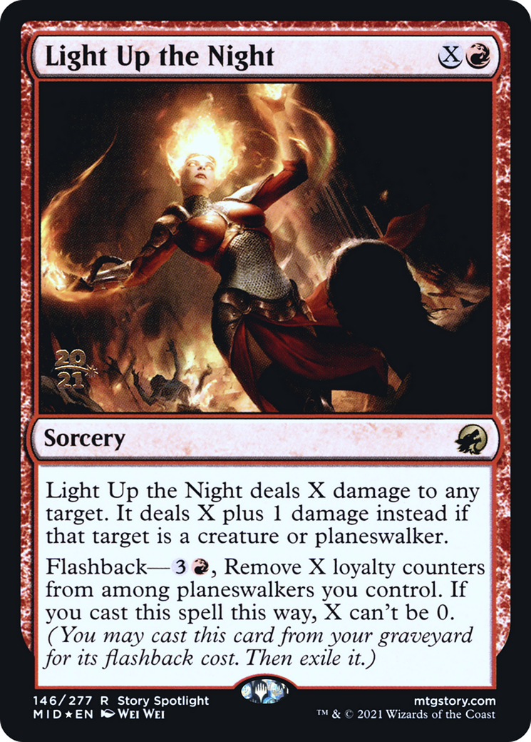 Light Up the Night (PRE-146S) - Innistrad: Midnight Hunt Promos (Prerelease) Foil