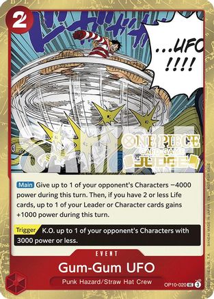 (OP10-020) Gum-Gum UFO (Judge Pack Vol. 6) - One Piece Promotion Cards Foil