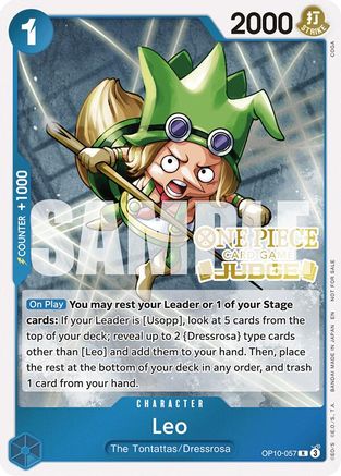 (OP10-057) Leo (Judge Pack Vol. 6) - One Piece Promotion Cards Foil