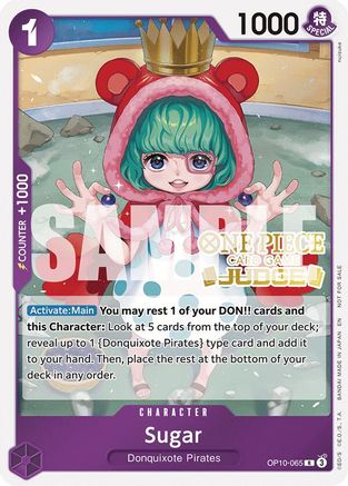 (OP10-065) Sugar (Judge Pack Vol. 6) - One Piece Promotion Cards Foil