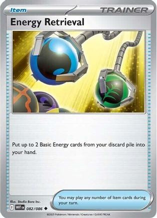 Energy Retrieval (82) - SV White Flare Reverse Holofoil - Uncommon