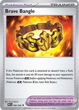 Brave Bangle (80) - SV White Flare Reverse Holofoil - Uncommon