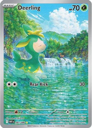 Deerling (91/086) - SV White Flare Holofoil - Illustration Rare