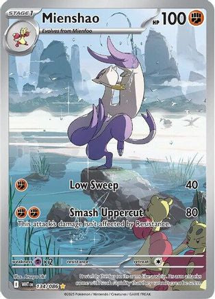 Mienshao (134/086) - SV White Flare Holofoil - Illustration Rare
