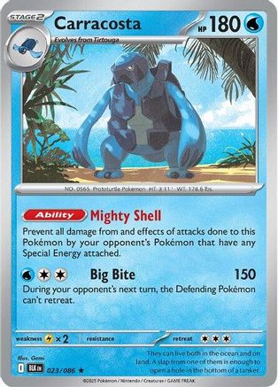 Carracosta (23/086) - SV Black Bolt Holofoil - Rare