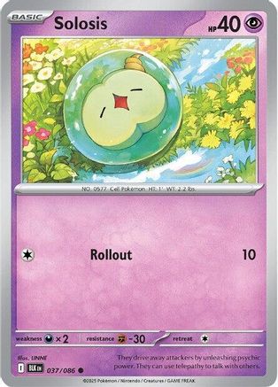 Solosis (37/086) - SV Black Bolt Holofoil - Common