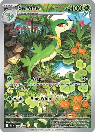 Servine (88/086) - SV Black Bolt Holofoil - Illustration Rare