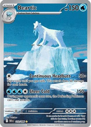 Beartic (110/086) - SV Black Bolt Holofoil - Illustration Rare
