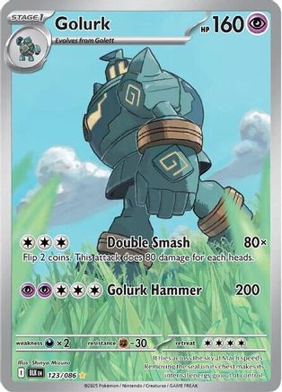 Golurk 123/086 - SV Black Bolt Holofoil - Illustration Rare