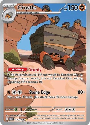 Crustle (130/086) - SV Black Bolt Holofoil - Illustration Rare