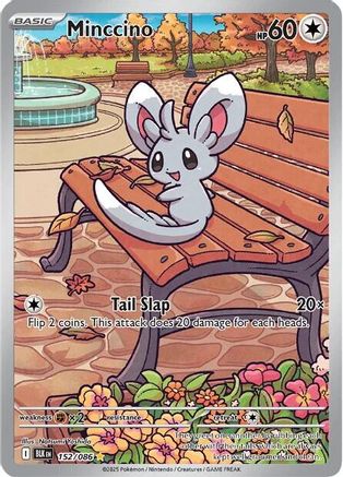 Minccino (152/086) - SV Black Bolt Holofoil - Illustration Rare