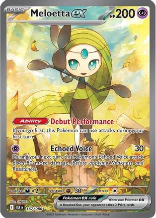 Meloetta ex (167/086) - SV Black Bolt Holofoil - Special Illustration Rare