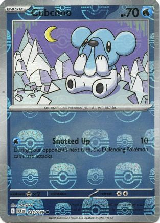 Cubchoo (Master Ball Pattern) (25/086) - SV Black Bolt Holofoil - Common
