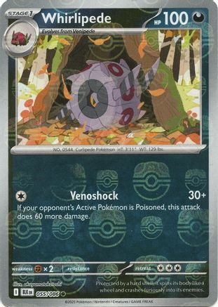 Whirlipede (Master Ball Pattern) (55/086) - SV Black Bolt Holofoil - Common