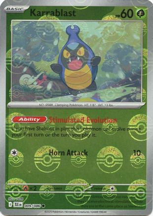 Karrablast (Poke Ball Pattern) (9/086) - SV Black Bolt Holofoil - Common