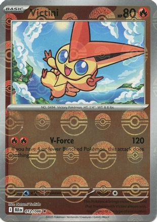 Victini (Poke Ball Pattern) (12/086) - SV Black Bolt Holofoil - Rare
