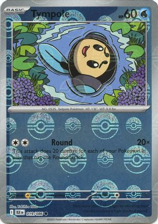 Tympole (Poke Ball Pattern) (19/086) - SV Black Bolt Holofoil - Common
