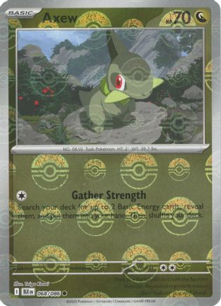 Axew (Poke Ball Pattern) (68/086) - SV Black Bolt Holofoil - Common