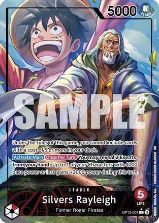 (OP12-001) Silvers Rayleigh (Alternate Art) - Legacy of the Master Foil