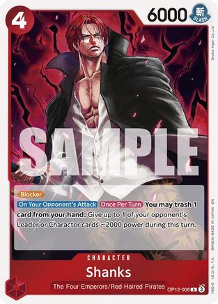 (OP12-008) Shanks (008) - Legacy of the Master Foil