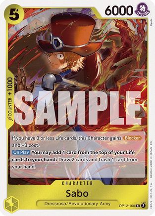 (OP12-100) Sabo - Legacy of the Master Foil