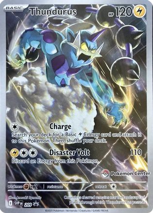 Thundurus (Pokemon Center Exclusive) (209) - SV Scarlet & Violet Promo Cards Holofoil - Promo