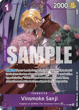 (OP10-063) Vinsmoke Sanji (TR) - Legacy of the Master Foil