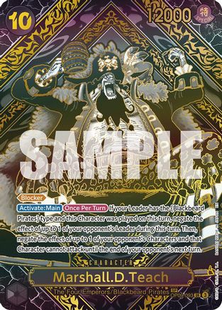 (OP09-093) Marshall.D.Teach (SP) (Gold) - Legacy of the Master Foil