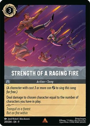 (201/204) Strength of a Raging Fire - Fabled Cold Foil