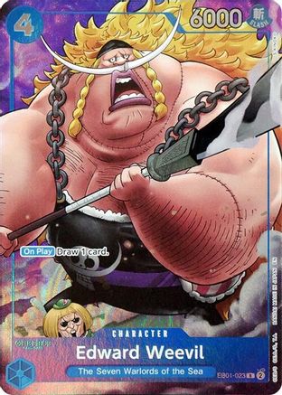 (EB01-023) Edward Weevil (Seven Warlords of the Sea Binder Set) - One Piece Promotion Cards - Foil