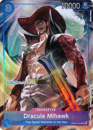 (OP07-044) Dracule Mihawk (Seven Warlords of the Sea Binder Set) - One Piece Promotion Cards Foil