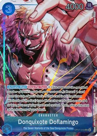 (OP07-048) Donquixote Doflamingo (Seven Warlords of the Sea Binder Set) - One Piece Promotion Cards Foil