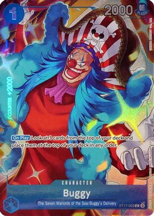 (ST17-003) Buggy (Seven Warlords of the Sea Binder Set) - One Piece Promotion Cards Foil