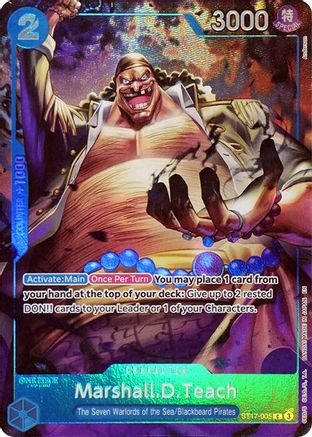 (ST17-005) Marshall.D.Teach (Seven Warlords of the Sea Binder Set) - One Piece Promotion Cards Foil