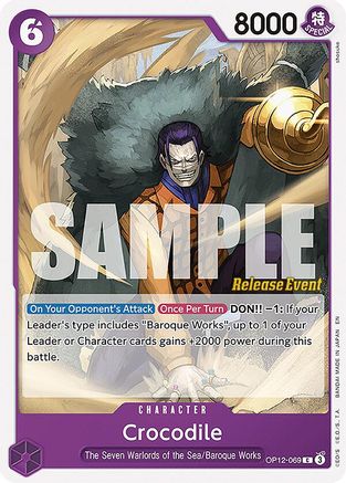 (OP12-069) Crocodile - Legacy of the Master Release Event Cards Normal