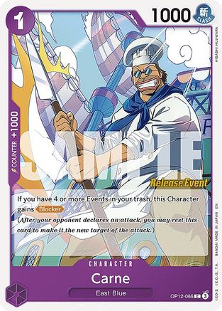 (OP12-066) Carne - Legacy of the Master Release Event Cards Normal