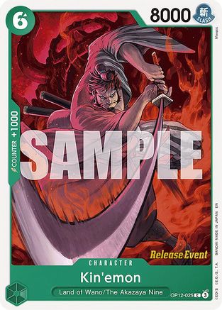 (OP12-025) Kin'emon - Legacy of the Master Release Event Cards Normal