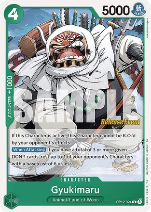 (OP12-024) Gyukimaru - Legacy of the Master Release Event Cards Normal