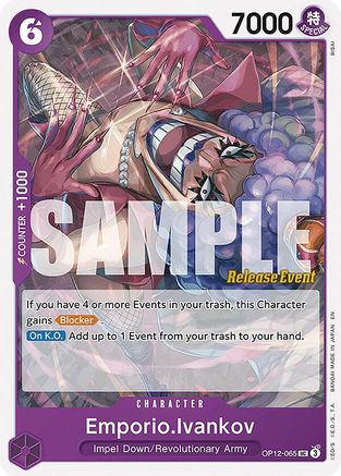 (OP12-065) Emporio.Ivankov (065) - Legacy of the Master Release Event Cards Normal